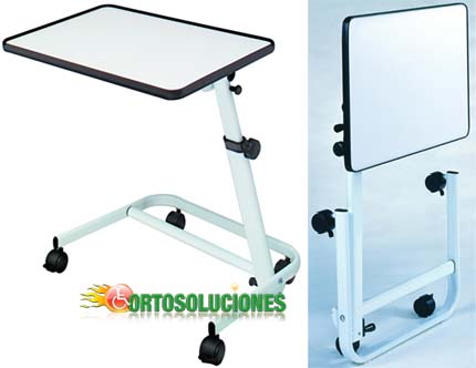 mesita auxiliar plegable para la cama
