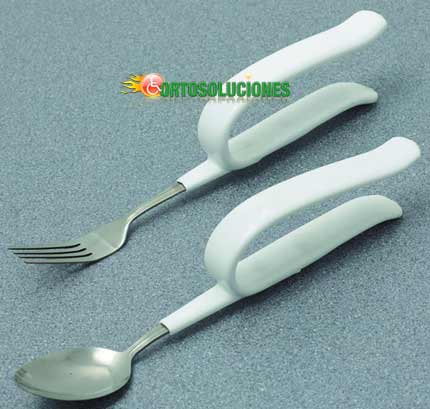 tenedor cuchara especial para discapacitados