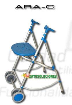 andador 2 ruedas con asiento forta ara