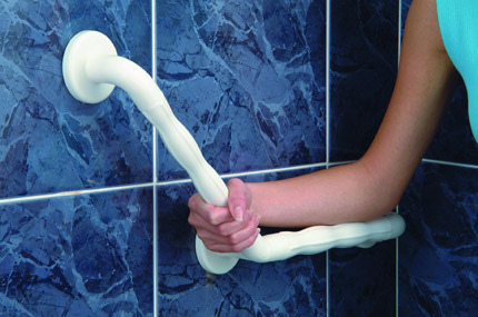 asidero angulado para la ducha