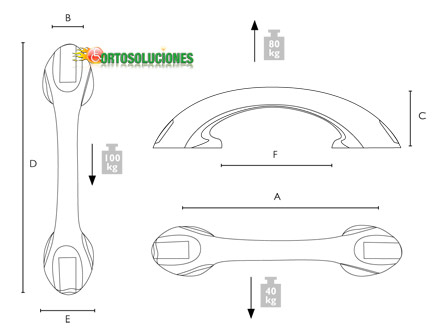 barras con ventosas stileo invacare