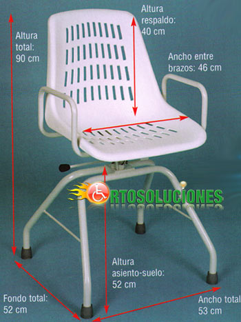 silla giratoria para ducha