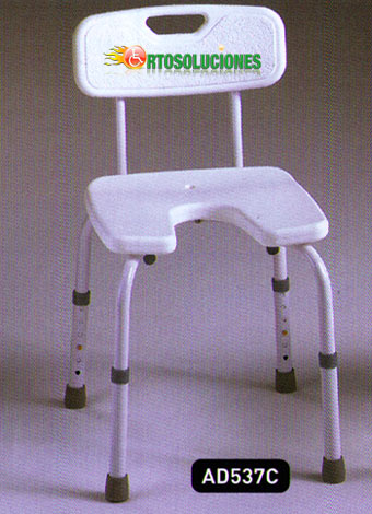 silla de ducha asiento en u
