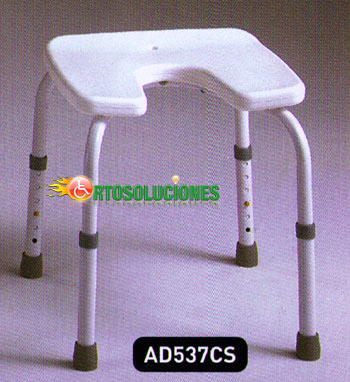 taburete en herradura para ducha
