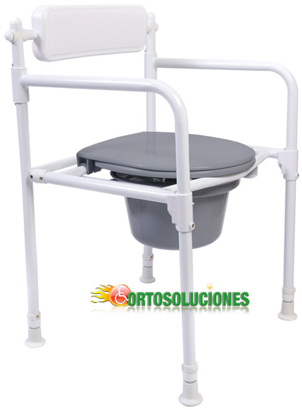 silla de inodoro con cubeta plegable