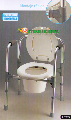 silla de inodoro con cubeta
