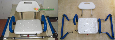 asiento giratorio ba�era desmontable 