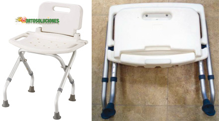 silla ducha plegable 