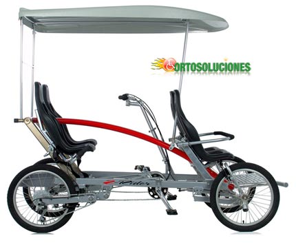 2 rider doble bici para familia atbach