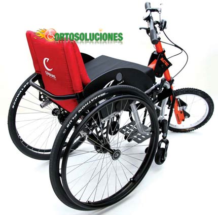 bicicleta para silla de ruedas 