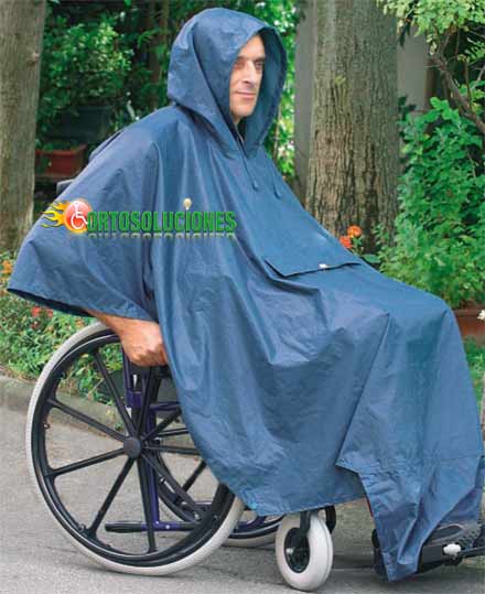 chubasquero para silla de ruedas manuales