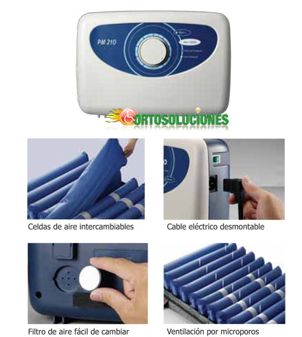 sobrecolchon de aire presion alternante decubitos