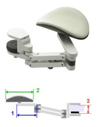 brazo-articulado-pc con cuporte raton