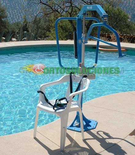grua para la piscina pool de virmedic