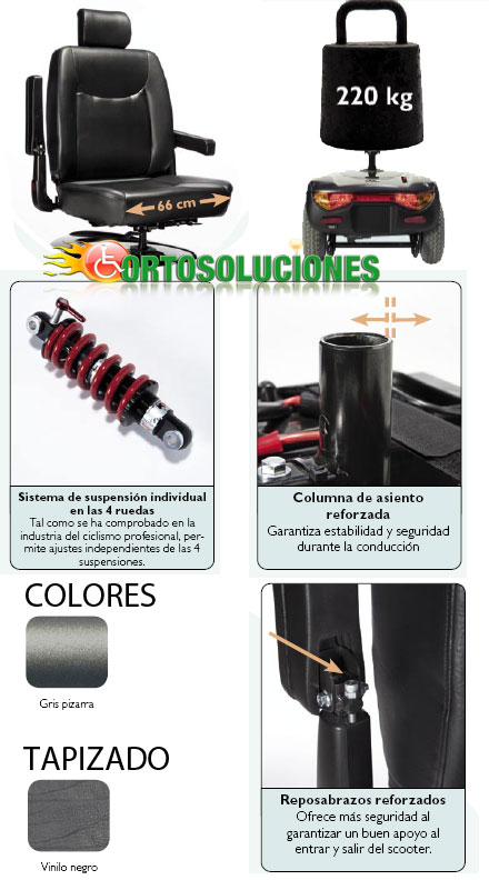 scooter electrico comet heavy duty invacare