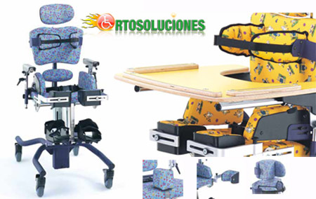 silla infantil para terapia leckey