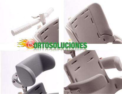 silla de ducha y wc para nino flamingo