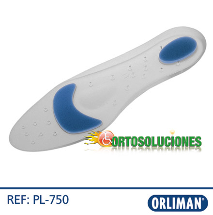 plantillas de silicona con apoyo metatarsal orliman