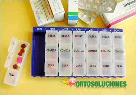 pastillero semanal con 3 toma diaria