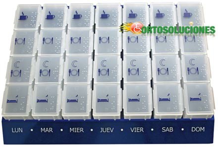 organizador de pastillas grande semanal
