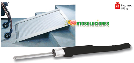 mono rampa aluminio enrollable