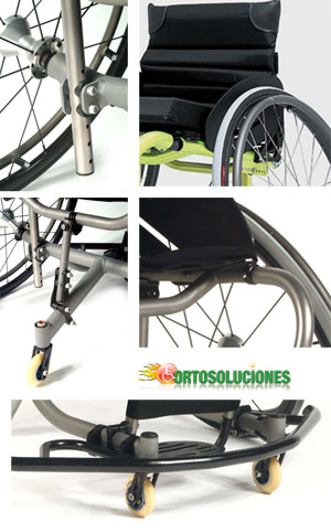 silla deportiva quickie allcourt titanio