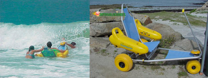 silla para la playa anfibia tiralo