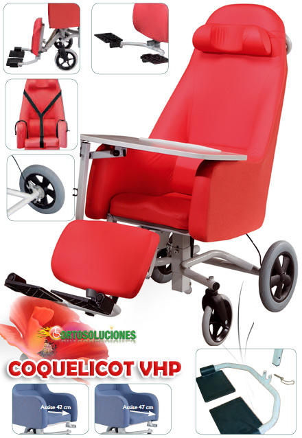 sillon basculante geriatrico coquelicot  vhp virmedic