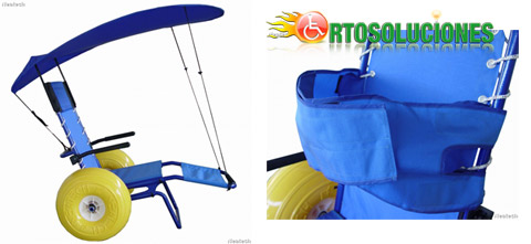 silla de ruedas anfibia para playa