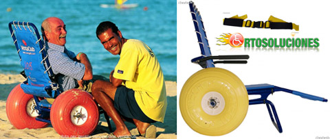 silla de ruedas para playa job