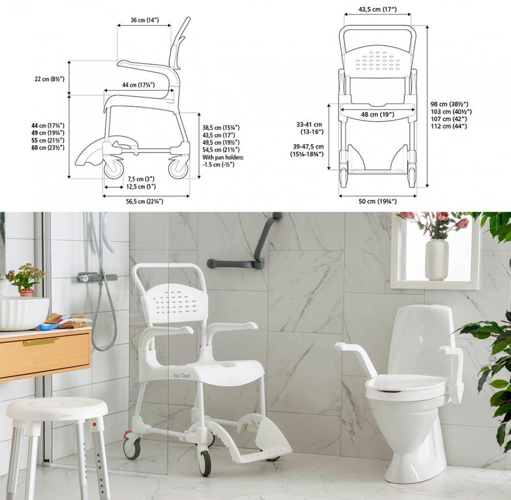 Silla de ducha Etac, Silla de ducha y wc, Sillas de ducha