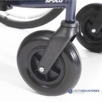 Silla de ruedas de acero APOLO ruedas 600mm