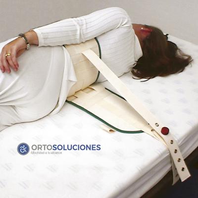 Cinturón de sujeción abdominal para cama