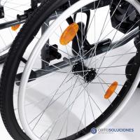 Silla de ruedas de aluminio GADES GAP ruedas 600 mm