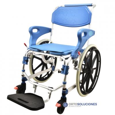 Silla de ducha y WC con ruedas 24" ADAS