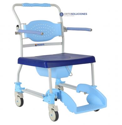 Silla de ducha y WC MOEM XXL hasta 240 Kg.