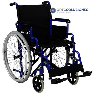 Silla de ruedas plegable apolo 3 ruedas 600 mm