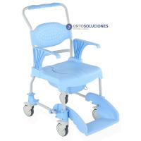 Silla de ducha y WC  con ruedas MOEM